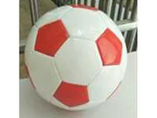 Pelota Futbol Cuero Nº5 Blanca-Roja