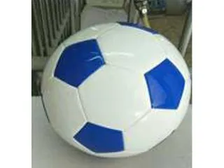 Pelota Futbol Cuero Nº5 Blanco-Azul