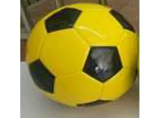 Pelota Futbol Cuero Nº5 Amarillo-Negro