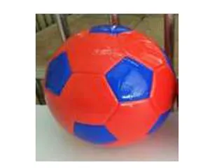 Pelota Futbol Cuero Nº2 Rojo-Azul