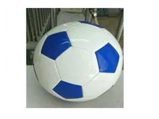 Pelota Futbol Cuero Nº2 Blanco-Azul