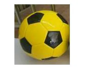 Pelota Futbol Cuero Nº2 Amarillo-Negro