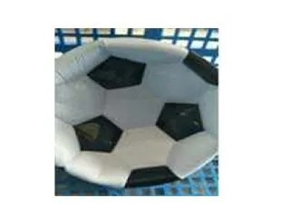 Pelota Futbol Cuero Nº2 Blanco-Negro