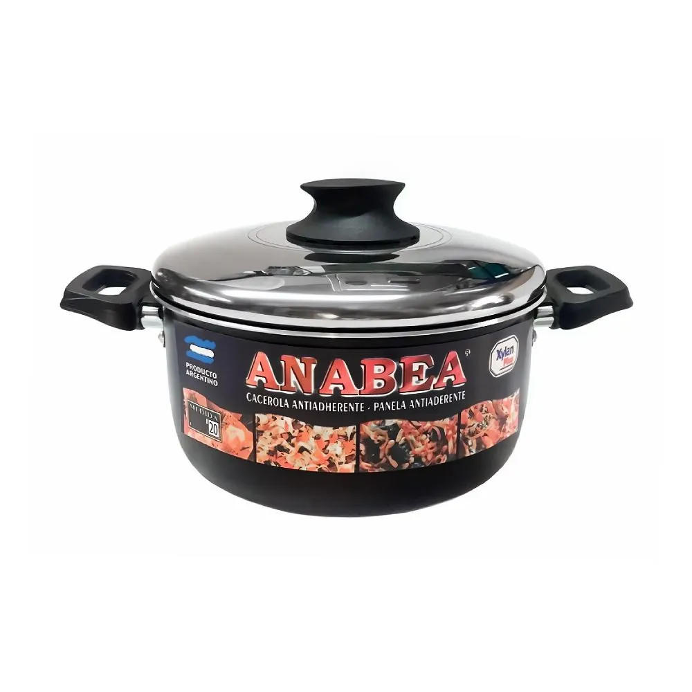 Anabea Teflon Cacerola 22cm 4,50Lts. T/A