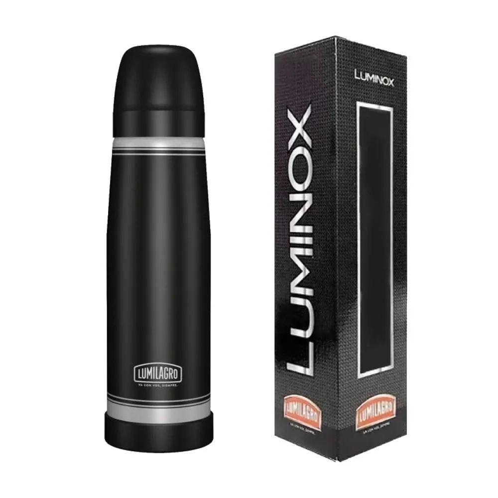 Lumilagro Termo Luminox 750ml. Negro