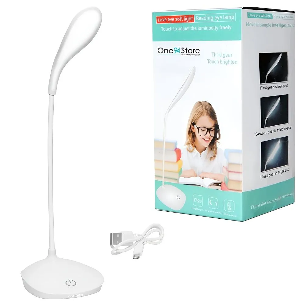Velador Blanco LED 3 Modos USB