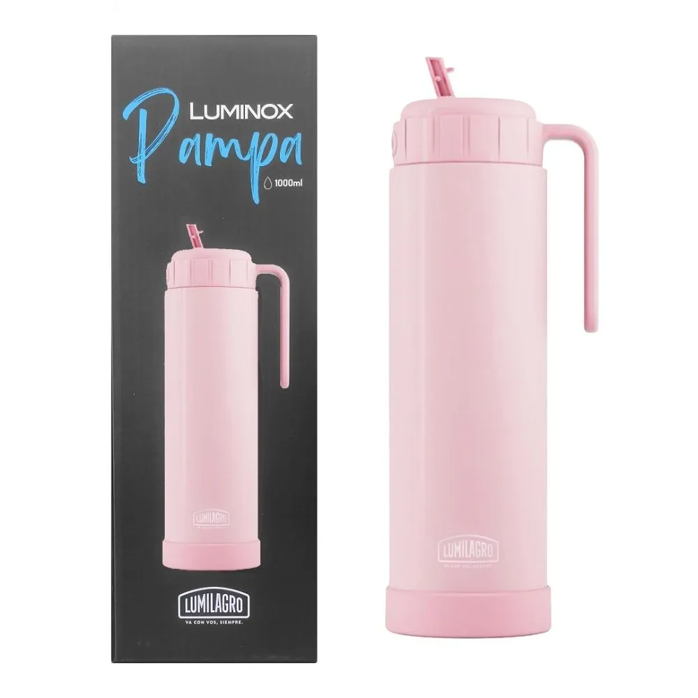Lumilagro Termo Acero Pampa 1L. Rosa