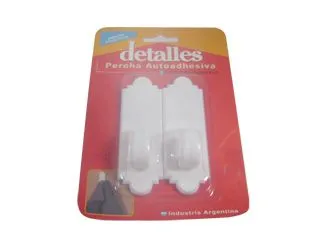 Detalles Percha Autoadhesivas x2