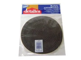 Detalles Burlete p/Puerta 4mt. x10x10mm