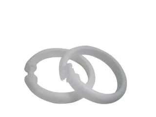Detalles Argolla x12 Blanca p/Cortina