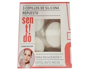 Sentido 3 Cepillos Exfoliador Repuesto