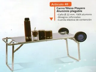 Alumel Carro Mesa Playero Plegable (40)
