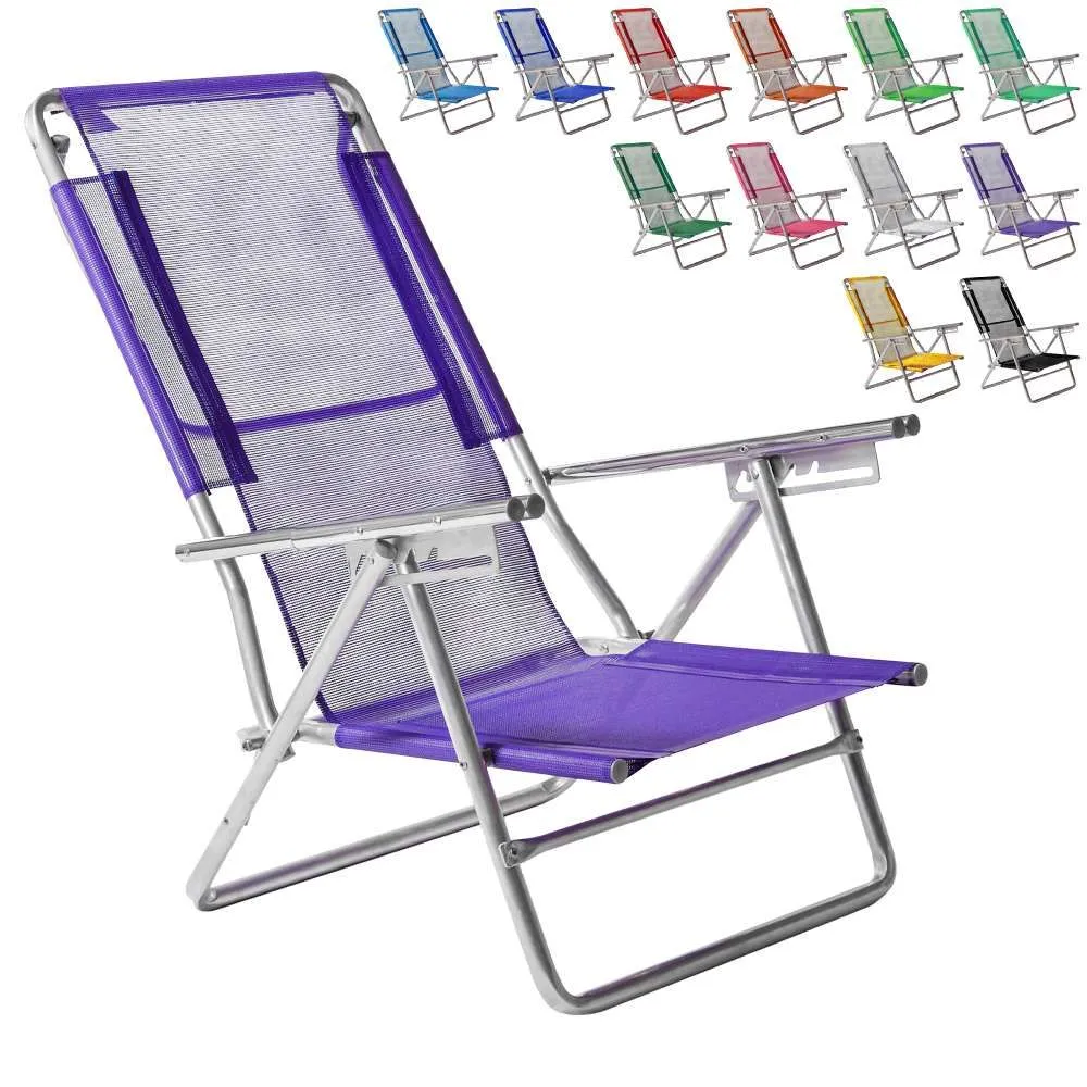 Alumel Reposera Coversol 5pos. 110kg