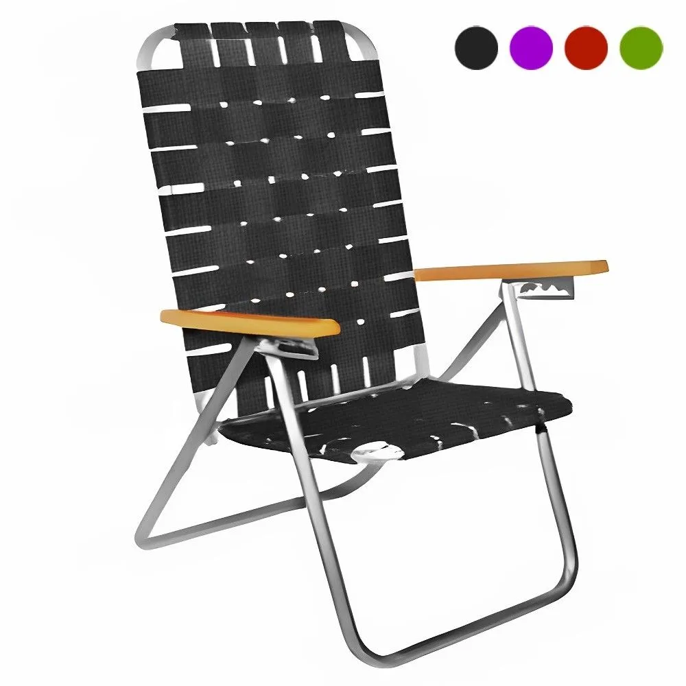 Gama Aluminio Sillon Cinta A/Madera 5pos