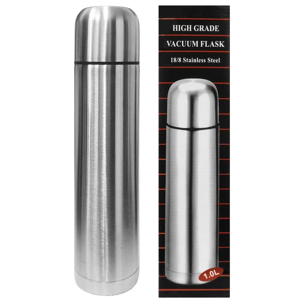 Termo Acero Inox. 1L. Bala c/Caja