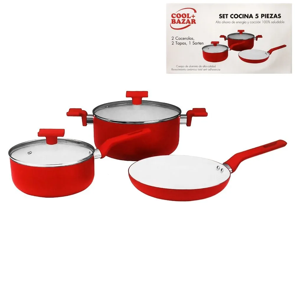 Cool Set Cocina 5 Piezas Antiadherente