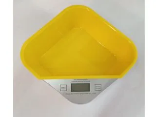 Balanza Cocina Elect. 3kg. Recip. Amarillo