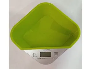 Balanza Cocina Elect. 3kg. Recip. Verde