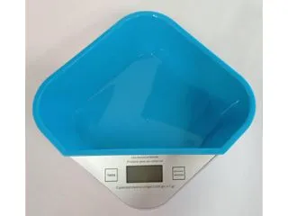 Balanza Cocina Elect. 3kg. Recip. Turquesa