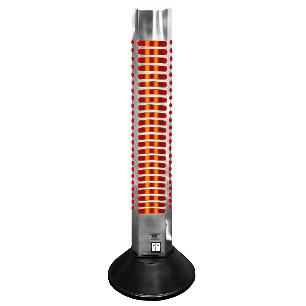 Estufa Cuarzo Vertical Acero 1200W