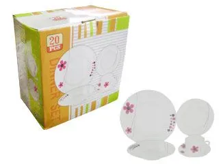 Juego de 20 pzas. Porcelana Dec.