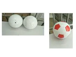 Pelota Futbol Cuero Nº5 Blanco/Rojo
