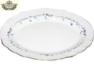 Tsuji 1225 Navy Blue Fuente Oval 38x28cm