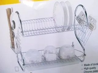 Escurridor 2 Pisos 45x25 H:40 Cromado
