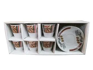 TK Juego de Cafe x6 c/Plato en Caja
