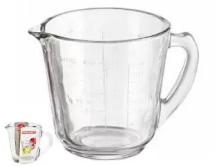 PYR o Rey Jarra Medidora 250ml. Vidrio