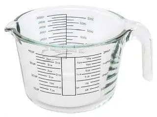 Prepware Jarra Medidora 1000ml. Vidrio