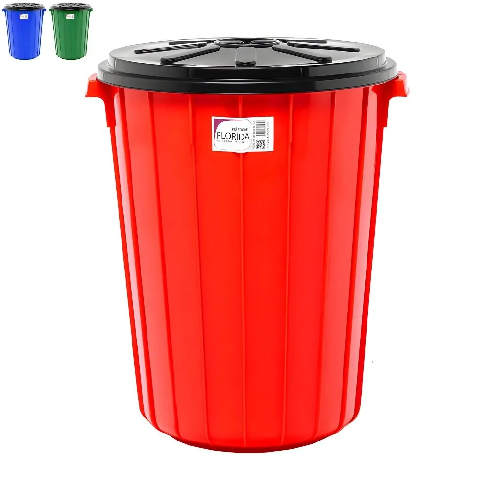 Florida Recip. Residuo 70L. Azul/Rojo/Verd