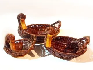Jgo. 3 Patos para Paneras Mimbre