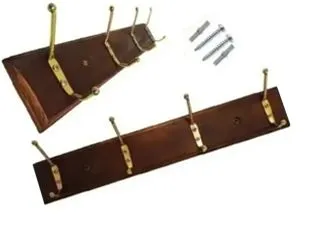 Crystal Rock Perchero Madera 4 Ganchos