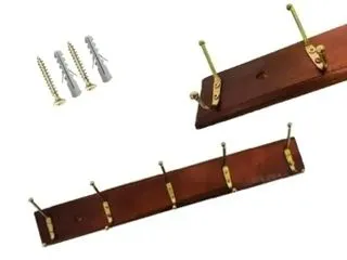 Crystal Rock Perchero Madera 5 Ganchos