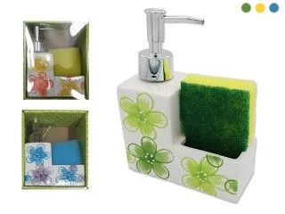 Dispenser Detergente Ceramica c/Porta Es