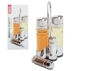 Crystal Rock Set * 4 Aceitera Vidrio Ac.