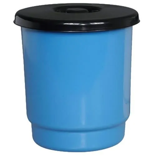 Plastic House Recip. Red. c/Tapa 14L.