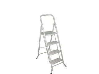 Escalera 4 Peldaños Metalicos Rebatible