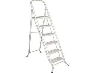 Escalera 6 Peldaños Metalicos Rebatible