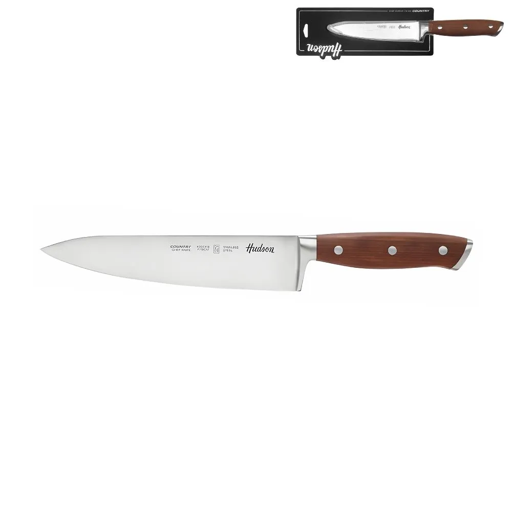 Hudson Country Cuchillo Chef 7" m/Madera
