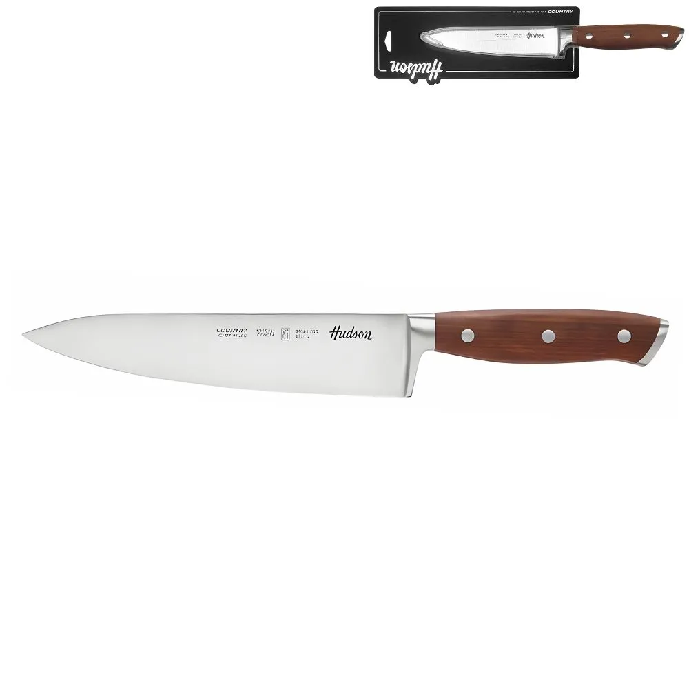 Hudson Country Cuchillo Chef 8" m/Madera