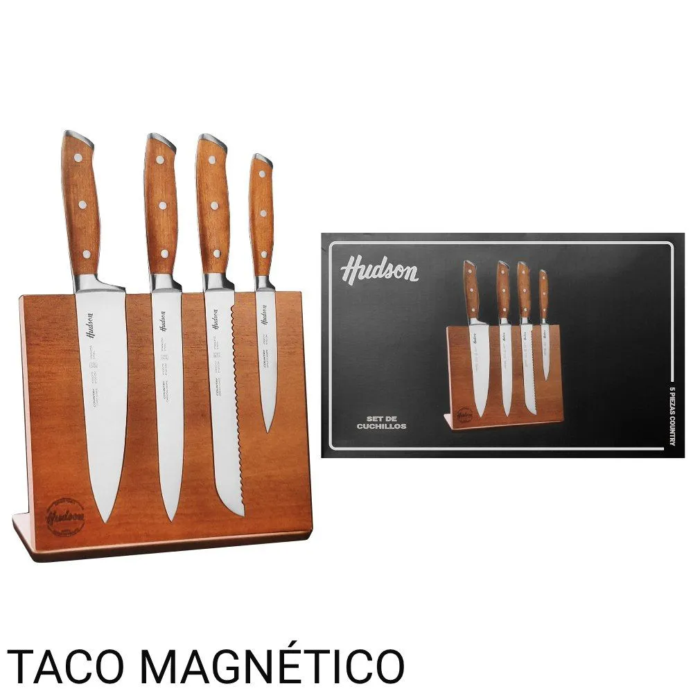 Hudson Country Set Taco+4cuchillos m/Mad