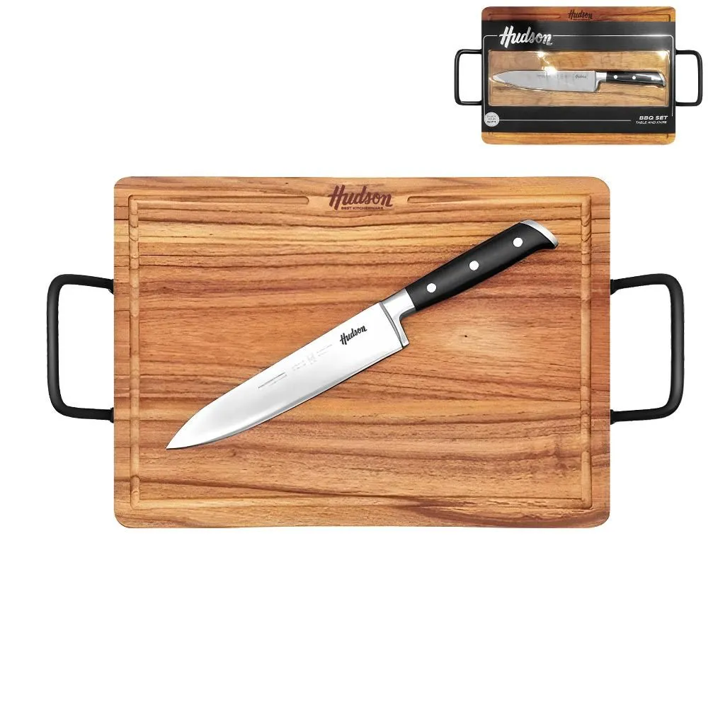 Hudson Set Carne Tabla + Cuchillo 7"