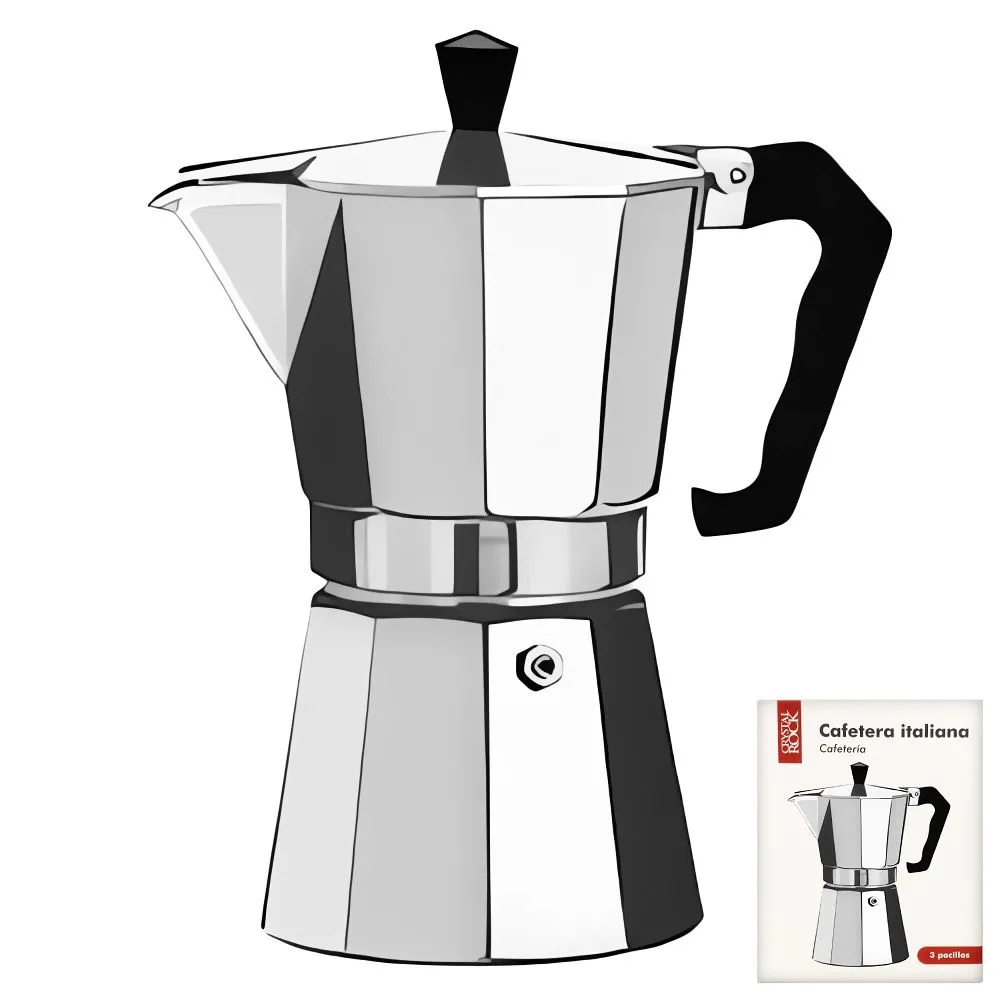Cafetera Expresso Italia 12 Pos. Aluminio