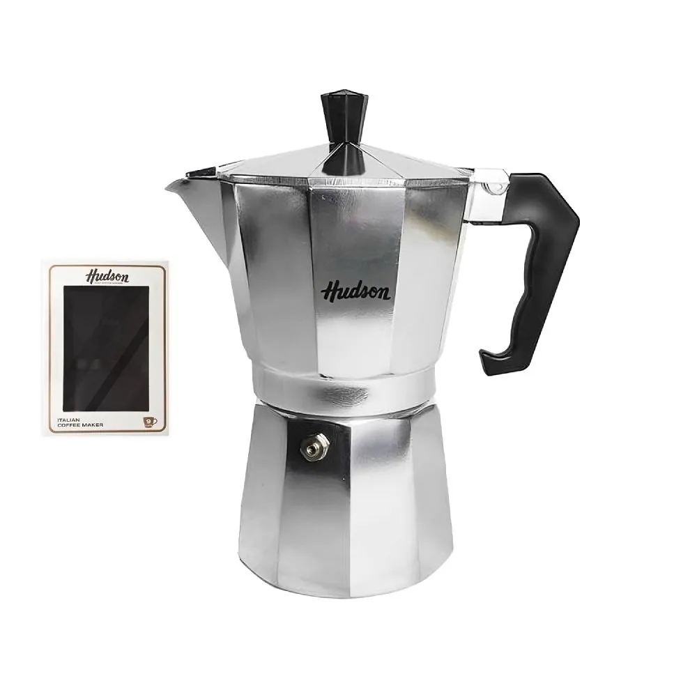 Hudson Cafetera Alum. Pulido Italy 6tazas