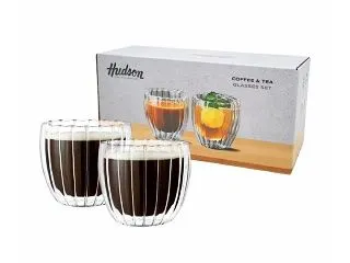 Hudson Set 2 Vasos D.Pared Ray Asa 80ml