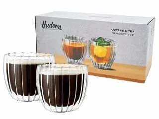 Hudson Set 2 Vasos D.Pared Ray Asa 150ml