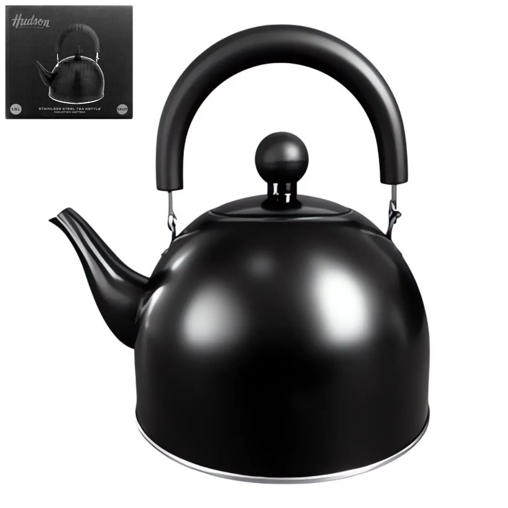 Hudson Pava Acero Inox. 1,5L. Negra