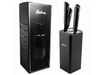 Hudson Design Set 4 Cuchillos y Holder